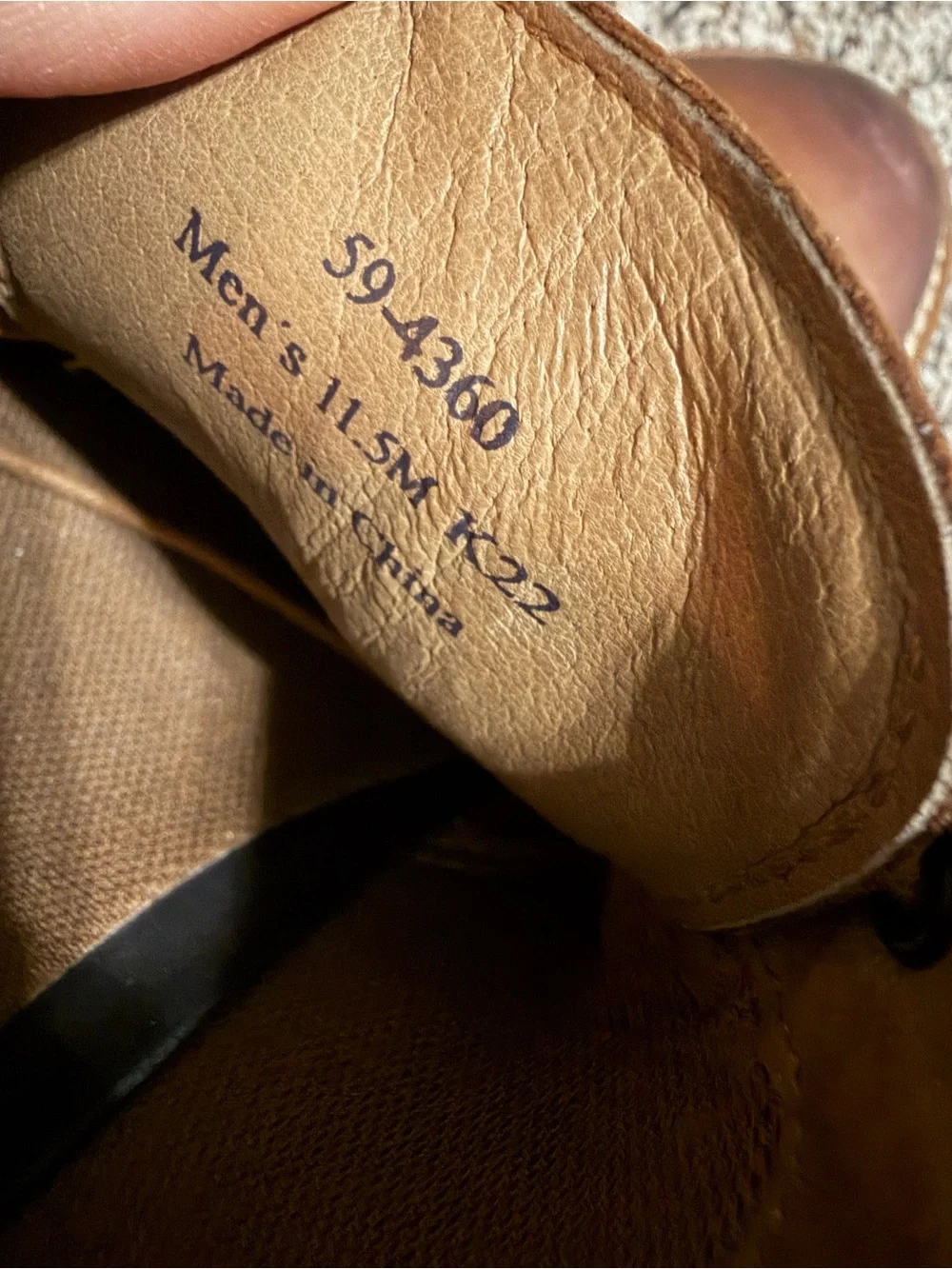 Johnston & Murphy Men's Tan Leather Derby Shoes - Classic Lace-Up size 11.5 EUC